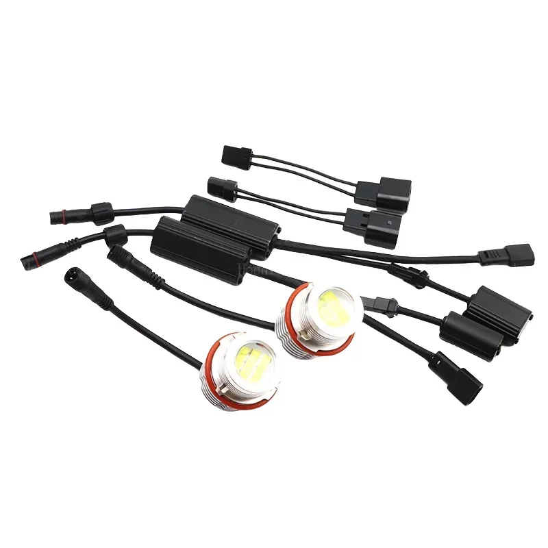 

160w 6000K Белая лампа LED Angel Eyes Маркерные лампы для BMW E87 E39 M5 E60 E61 E63 E64 M6 E65 E66 E83 X3 E53 X5 2000-2008