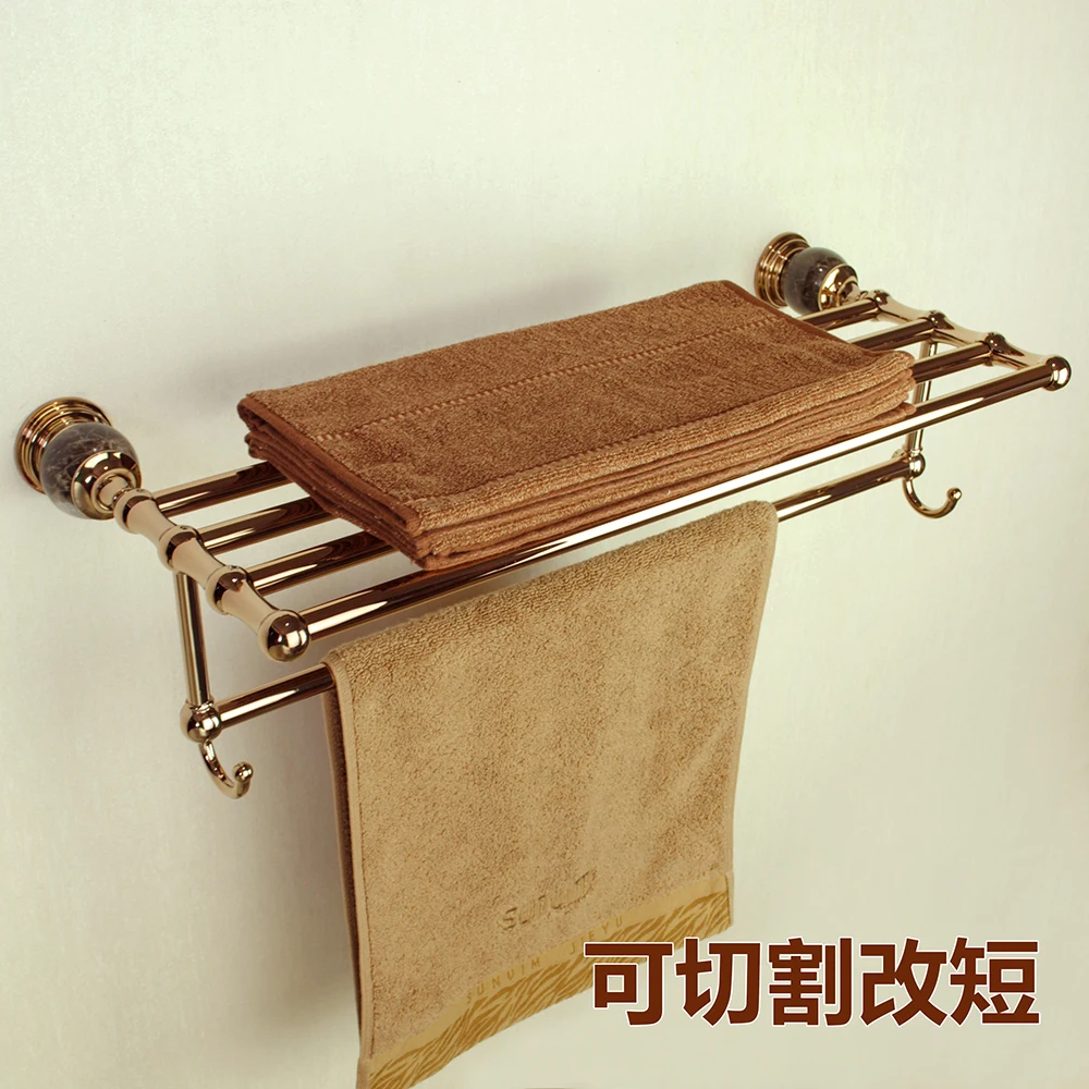 Медовая комната 3 розовое золото вешалка для банных полотенец медная хранения в