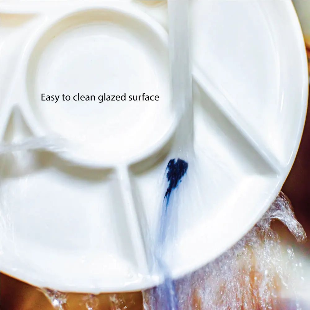 Artsecret 7-луночная фарфоровая керамическая палитра красок для смешивания цветов