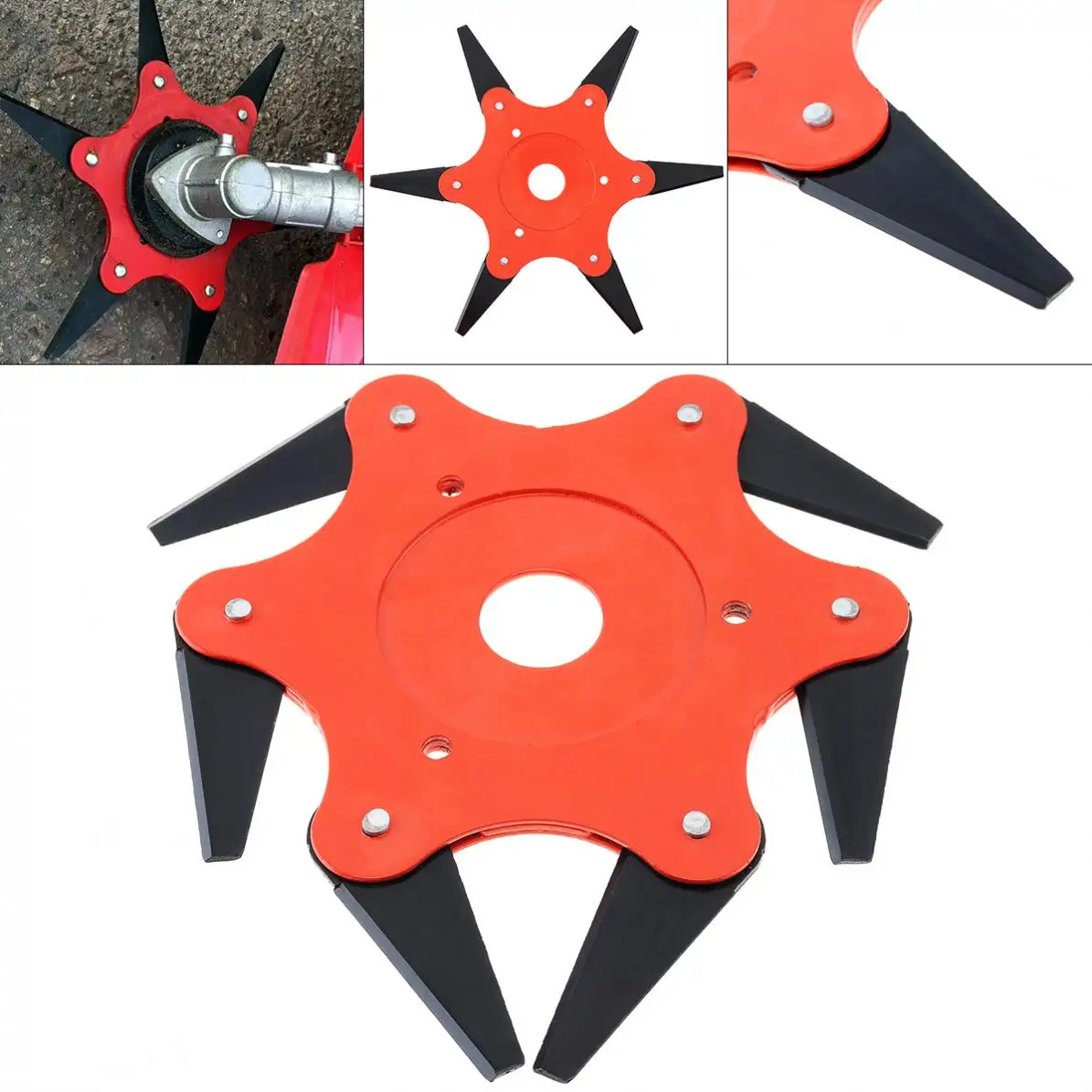 6 лезвий головка резака триммер для травы щетка режущая садовый