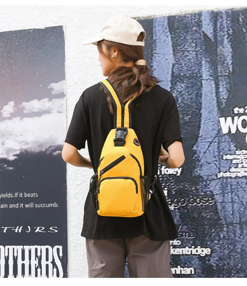 Xiaomi Fashion Yellow Small Crossbody Bags for Women Messenger Bags Sling Chest Bag Female Mini Travel Sport Shoulder Bag Pack