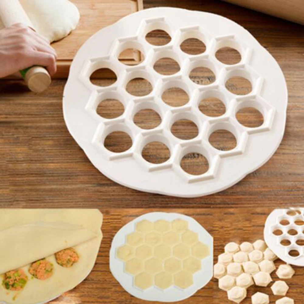 

19 Holes Dumpling Mould Kitchen Dough Press Ravioli Making Mold Pelmeni Dumplings Maker Pastry Tool DIY Gadgets