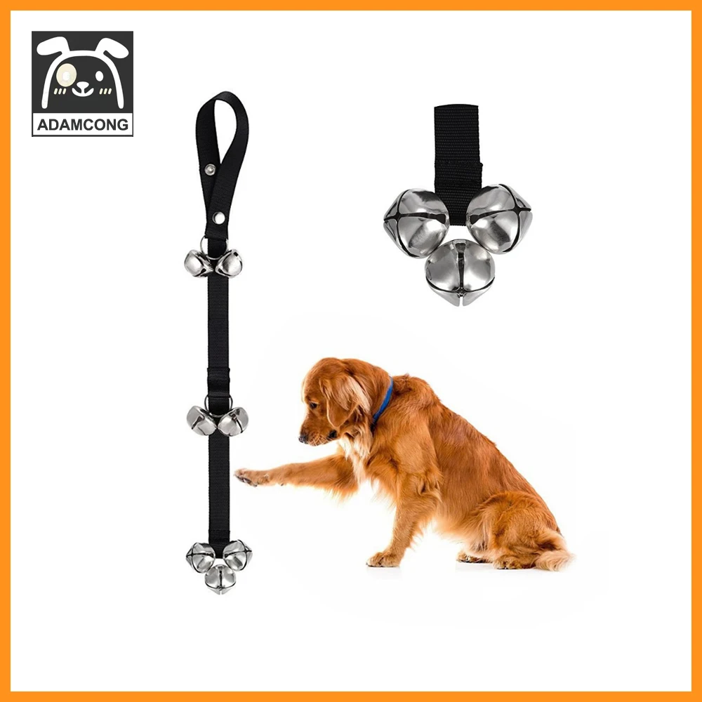 

ADAMCONGDog Potty Training Bell Adjustable Doorbell Strap, 7 Extra Loud Stainless Steel Bells for Potty Training