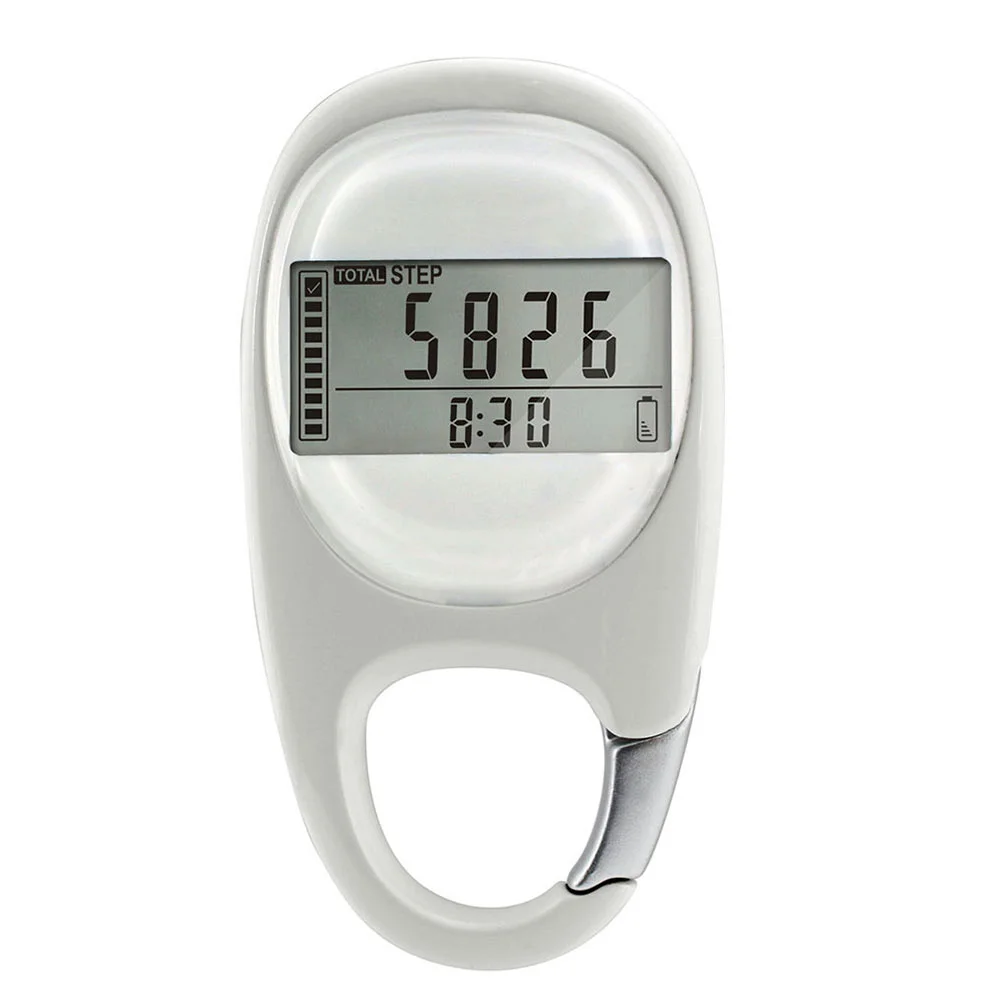 

Carabiner Pedometer Sports Number Fitness Information Tool Gadget Abs Running Step Counter Supplies