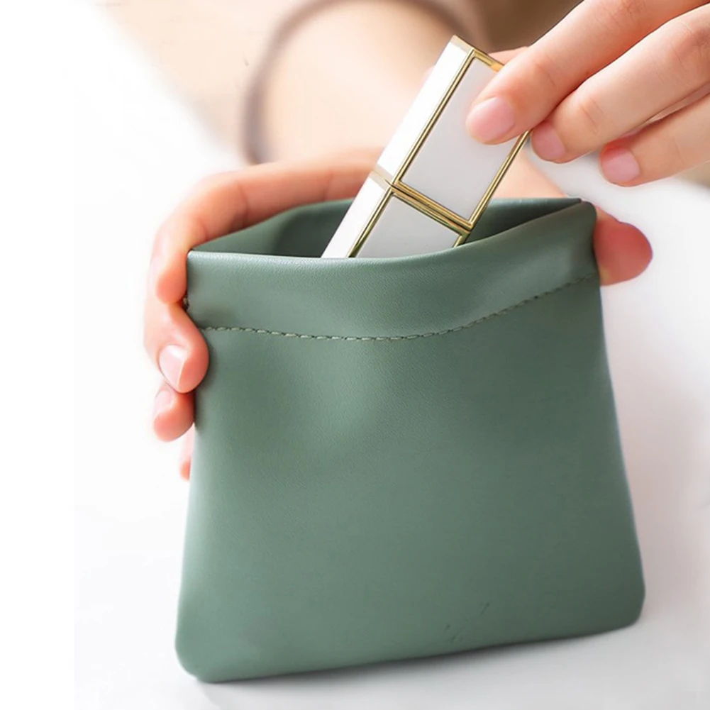 

Кожаный Органайзер для кабелей с автоматическим закрытием, чехол-органайзер для монет, ключей, ювелирных украшений, наушников