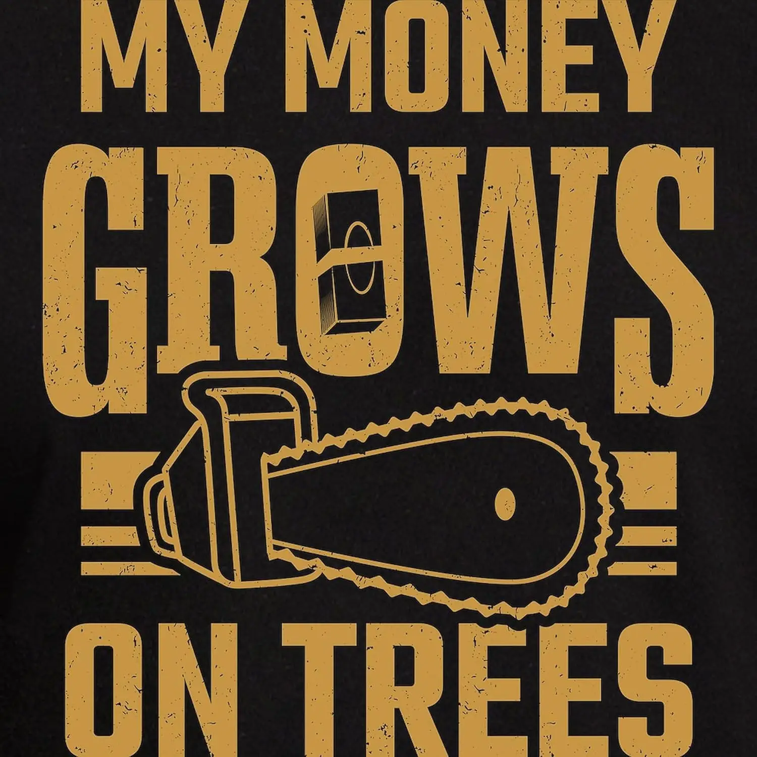 CafePress My Money Grows On Trees Tree Worker Арбори Футболка Мужская приталенная футболка с
