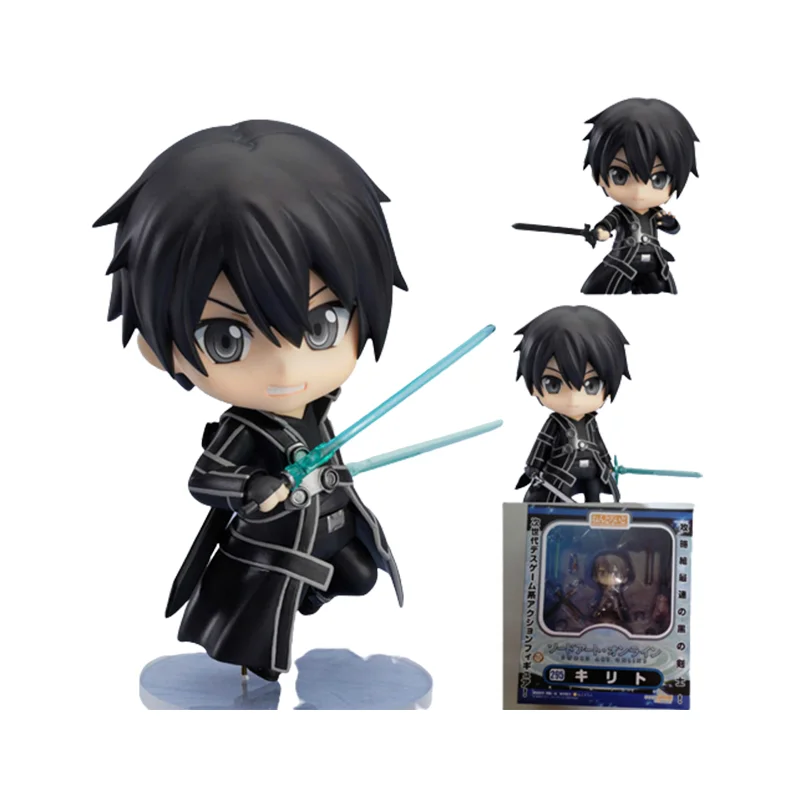 

Sword Art Online SAO Kirigaya Kazuto Black Swordsman Q-version Brand New Genuine Holiday Gifts Nendoroidos Anime Area