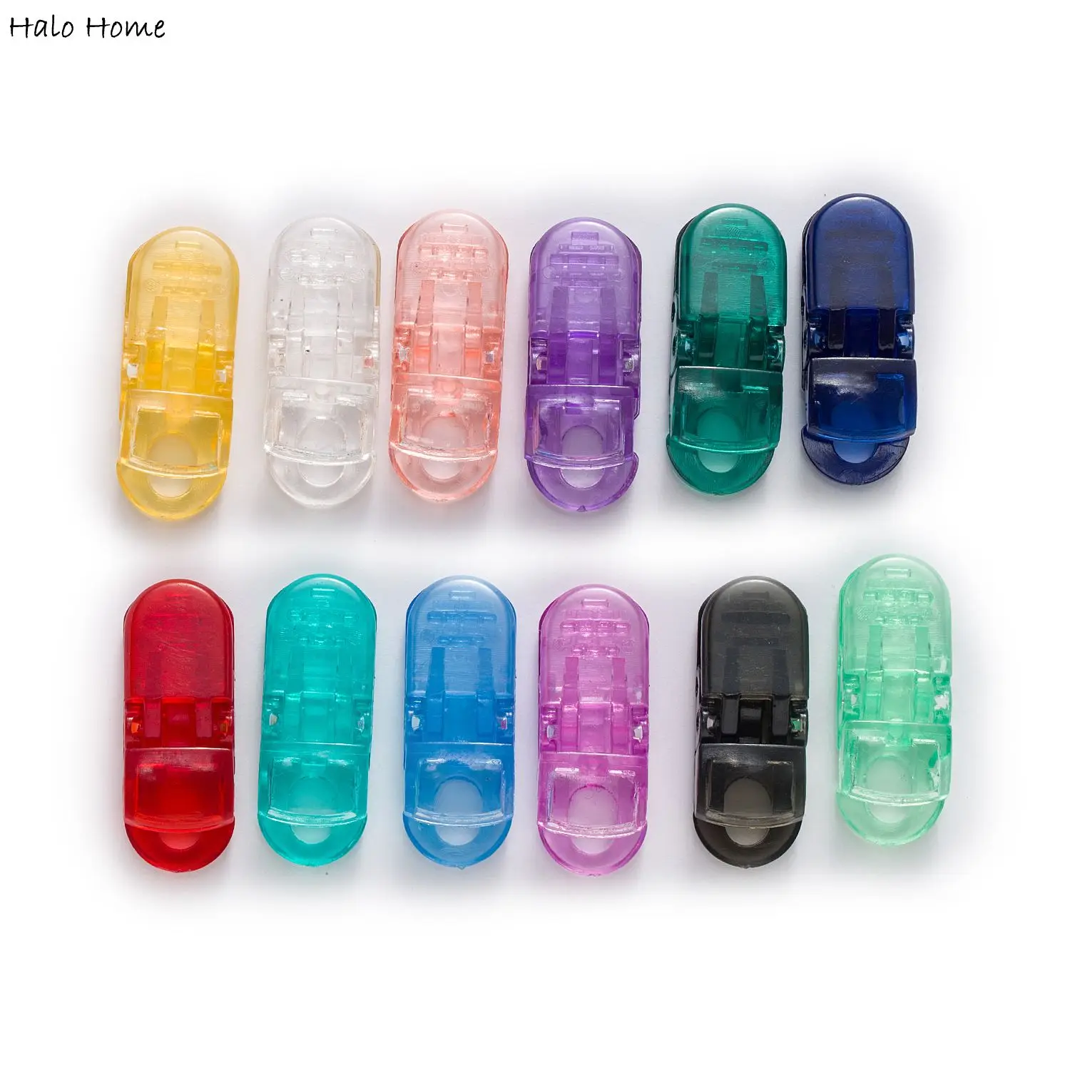 

5pcs Transparent Plastic Pacifier Clips Suspender Clips With For Jewelry Soother Toy Teething Ring Leash Bib Clip Snap Fit 7mm