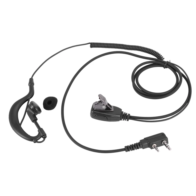 

2-контактный G-образный наушник PTT MIC гарнитура с ушным крючком для Kenwood Puxing 'd xun Baofeng Радио