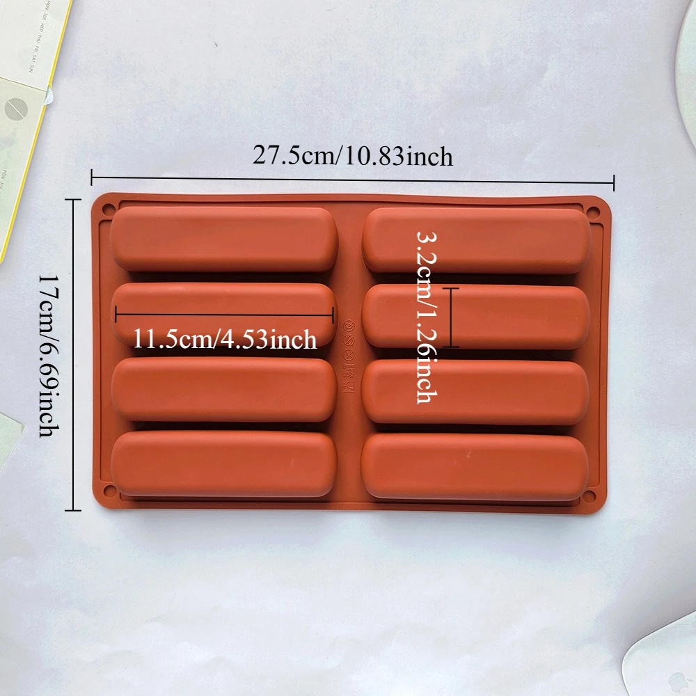 

Форма для торта силиконовая 8-камерная 3D Stripe