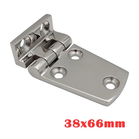 38x54/38x66 мм морская петля для двери лодки из нержавеющей стали 316, короткая боковая дверная петля для яхты, лодки, автофургона, морская дверная петля