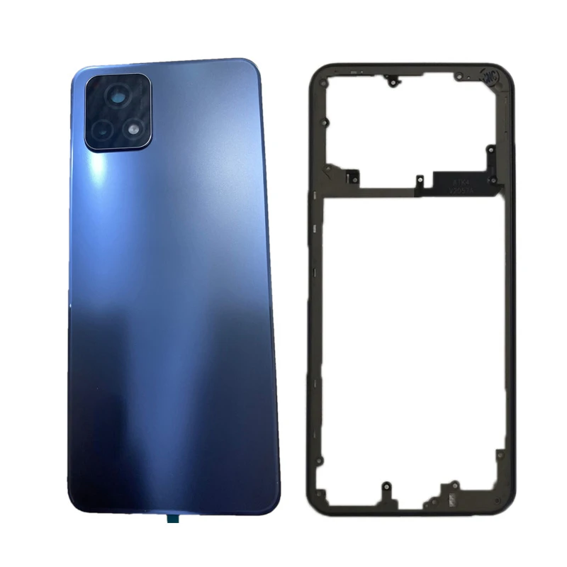Новая задняя крышка для Vivo Y31s V2054A аккумулятора + средняя рамка Задний Корпус с