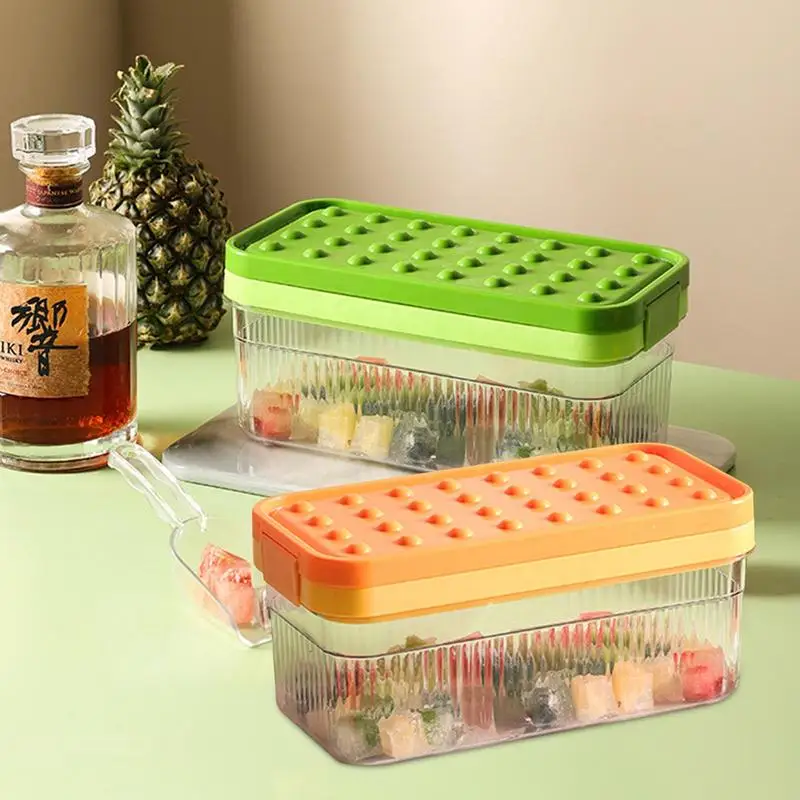 

Подносы для морозильной камеры, 32 контейнера для хранения льда, для охлаждения коктейлей и медведей, не прилипают, мягкие на ощупь