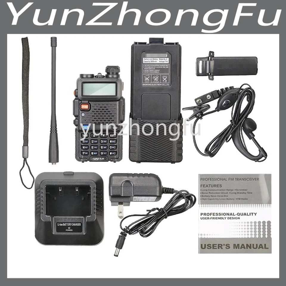 

UV-5R 3800 версия портативная рация Высокая мощность УФ Двухдиапазонный телефон уличный самоходный Тур FM Портативный Трансивер