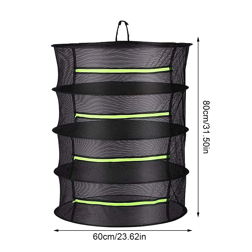 

4 Multi-layer Drying Net Hanging Folding Dry Rack Planting Garden Breathable Multifunctional Dryer Bag Herb Plants