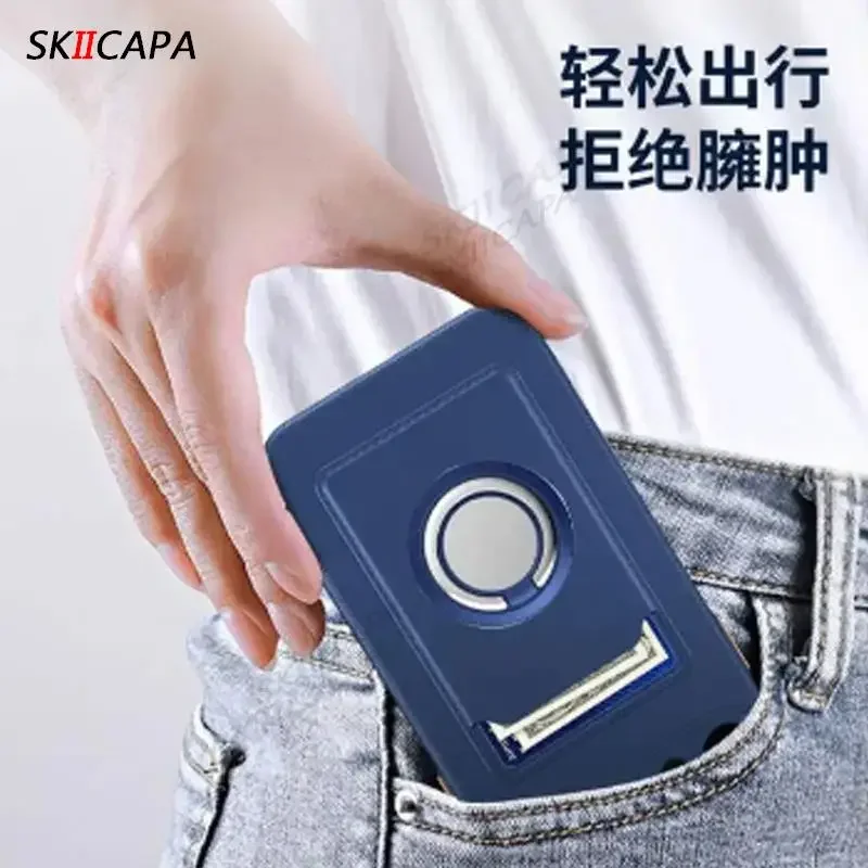 Фото For Xiaomi 14T Pro 14 T Card Slot Wallet Holder Cover for Xiaomi Mi 11T 12T 13T 14T Pro Soft Silicone Magnetic Ring Stand Case №5