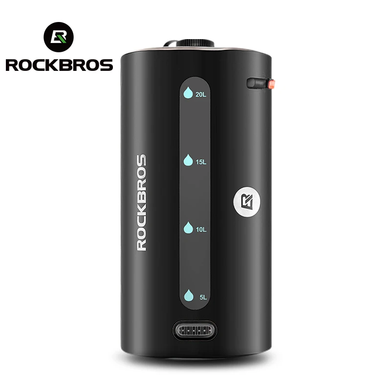 

ROCKBROS Water Storage bag 20L Camping Bath Travel Outdoor Cycling Hydration Bathe Shower Head Multifunction Camping Supplies