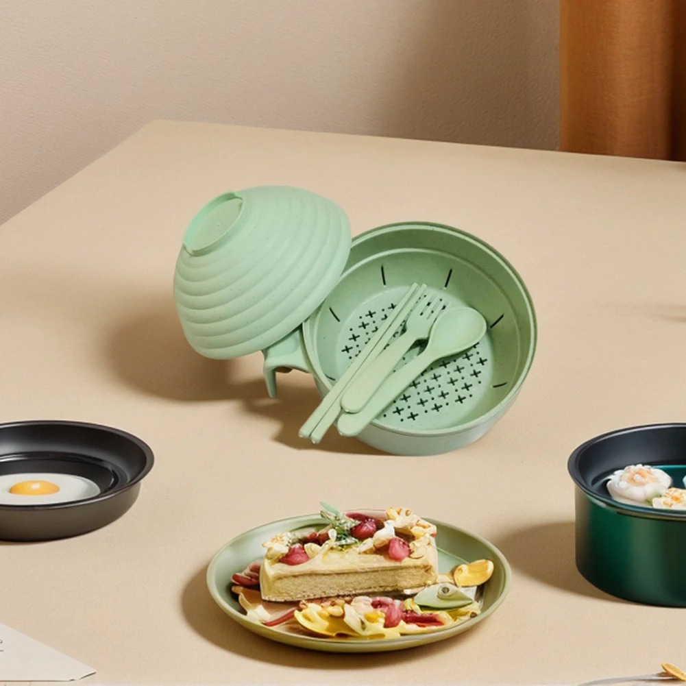 Миска для лапши в микроволновой печи с ложкой палочками еды вилкой набор мисок