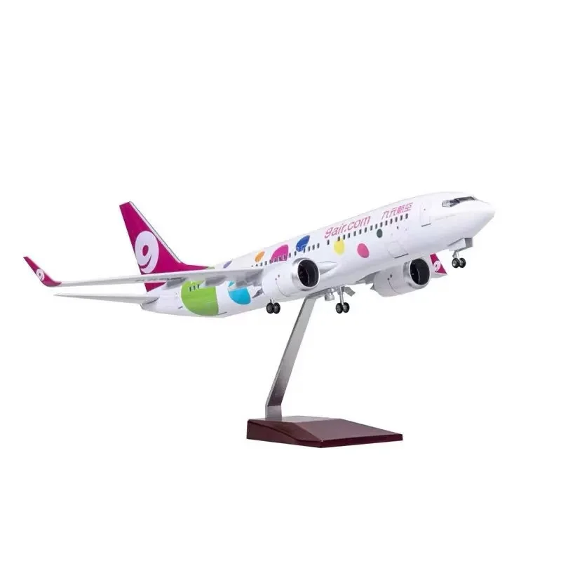 Детский игрушечный самолет 1:85 47 см B737-800 9air.com модель самолета материал из смолы