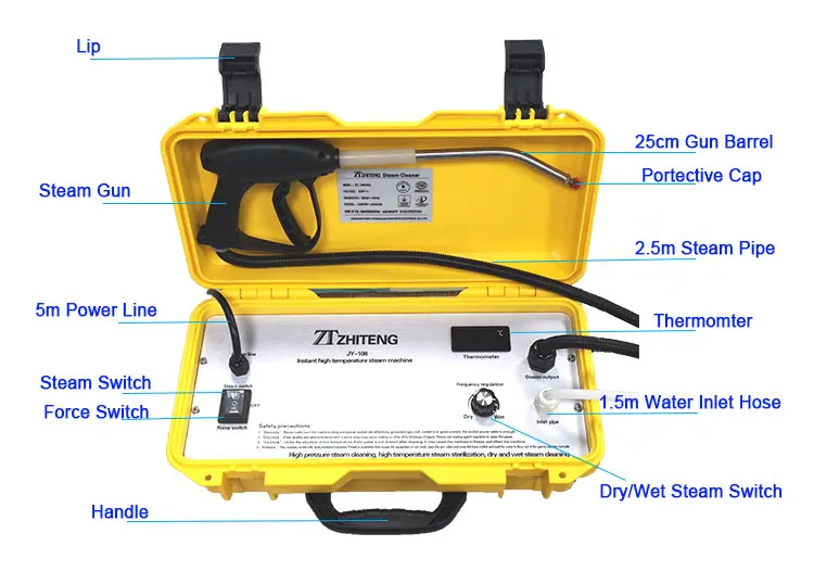 

New Multifunction Portable Home Use Car Wash Steam Cleaning Machine High Pressure 3380W Steam Cleaner