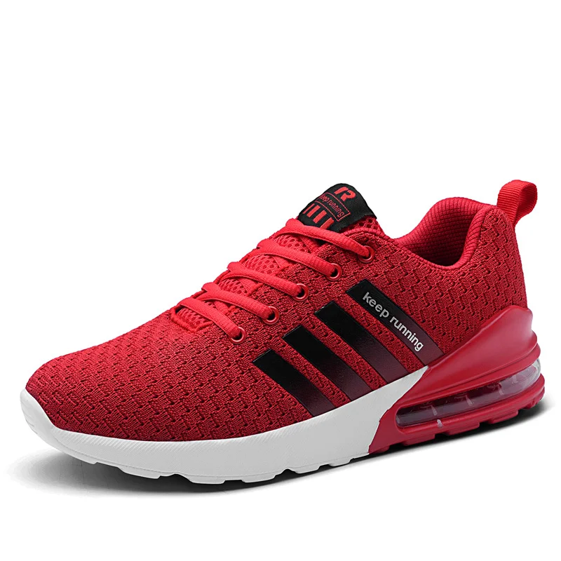 

Lightweight Sneakers Hot Sale Red Men Running Shoes Breathable Outdoor Sports Shoes Cushion For Male Comfort Athletic Footwear