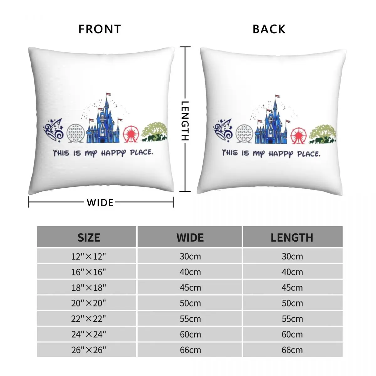 Это мое счастливое место наволочка для подушки полиэстеровый льняной бархатный