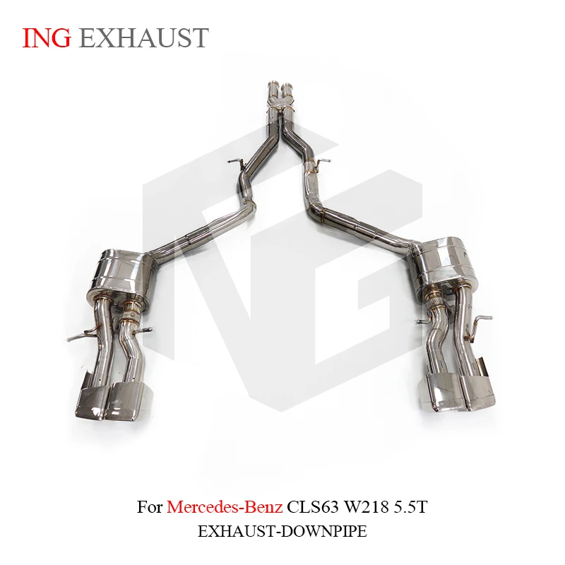 Глушитель Catback электронный клапан для Mercedes Benz CLS63 W218 5 T нержавеющая сталь 304