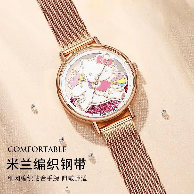 ZGO Sanrio Cinnamoroll KT Часы для девочек Ins Подарки на день рождения