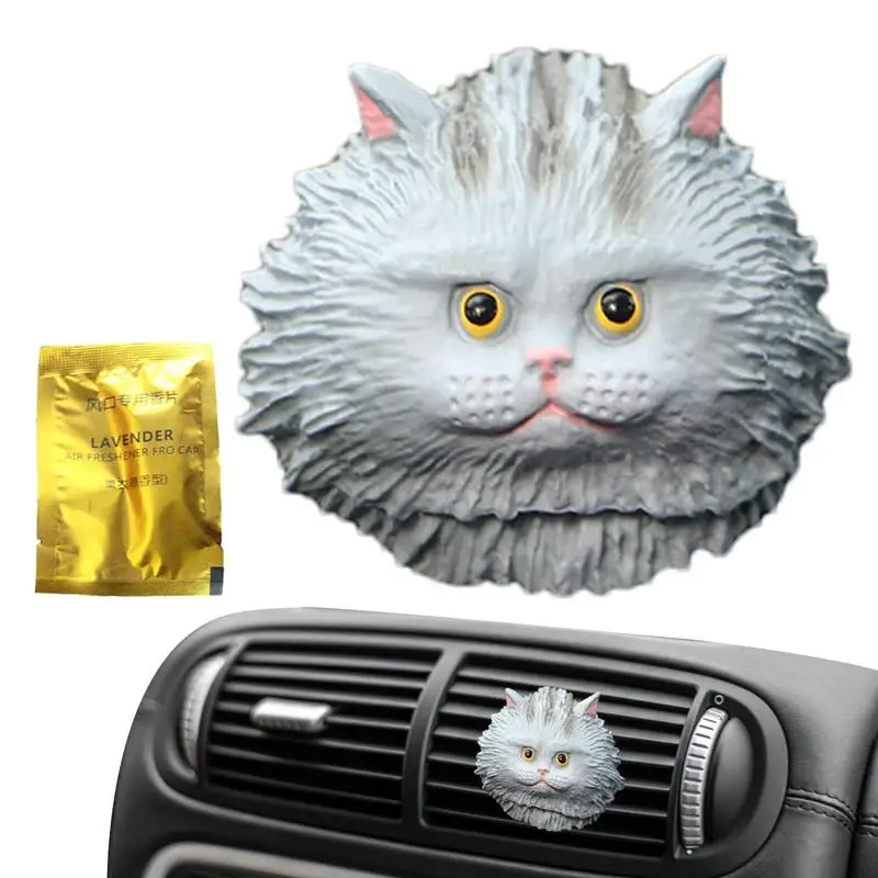 

Car Vent Clip Cat Cute Cat Car Diffuser Vent Clips Car Air Fresheners Cute Aromatic Car Interior Freshener Accessories Decor For