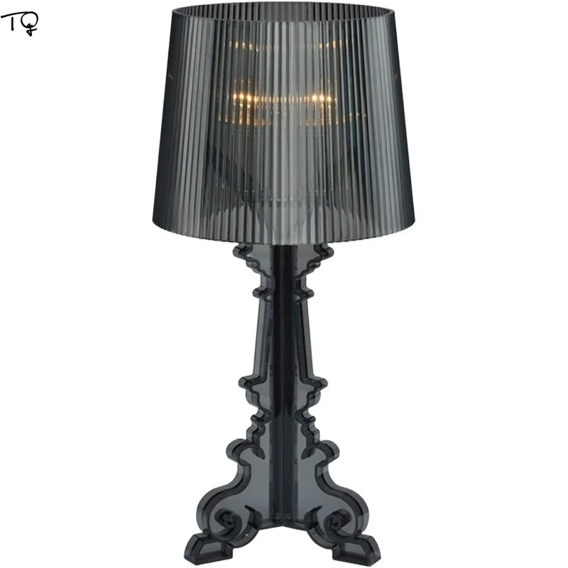Italy Design Kartell Bourgie Lamp Table Lamp Art Decor Home Acrylic E14 LED Indoor Lighting Studio Living Room Bedroom Study