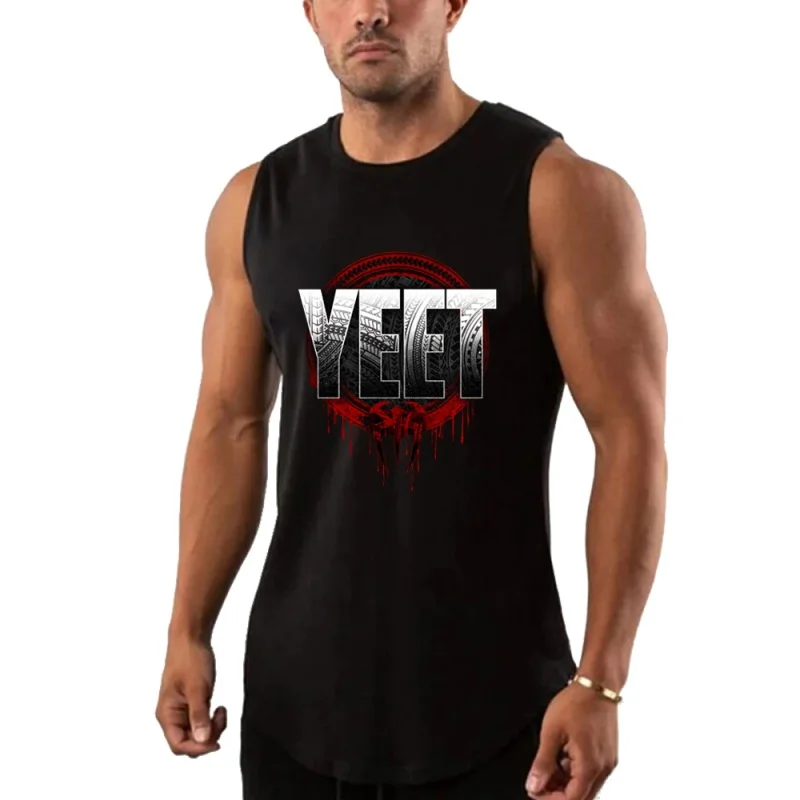 Крутые майки с 3D принтом YEET для мужчин красочные буквы модные футболки узором