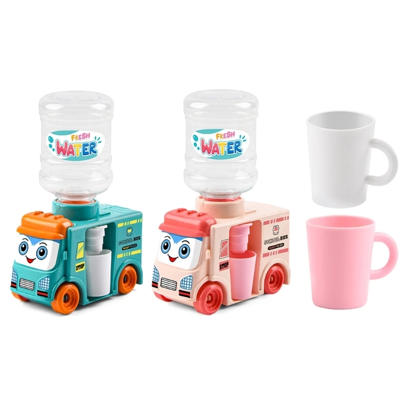 

Cartoon Simulation Bus Shape Drink Water Dispenser Toy Children Plays House Toy