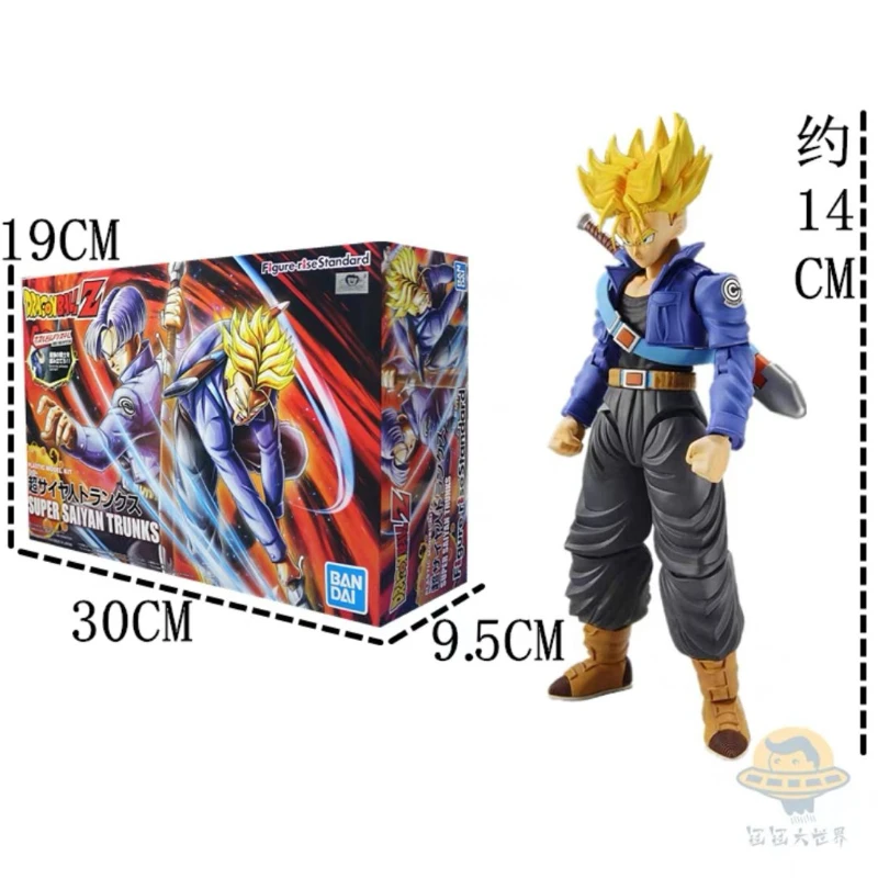 

Bandai Anime Dragon Ball Figure-Rise Torankusu Action Fugure Assembly Model Super Saiyan Trunks Ornaments Anime Action Figures