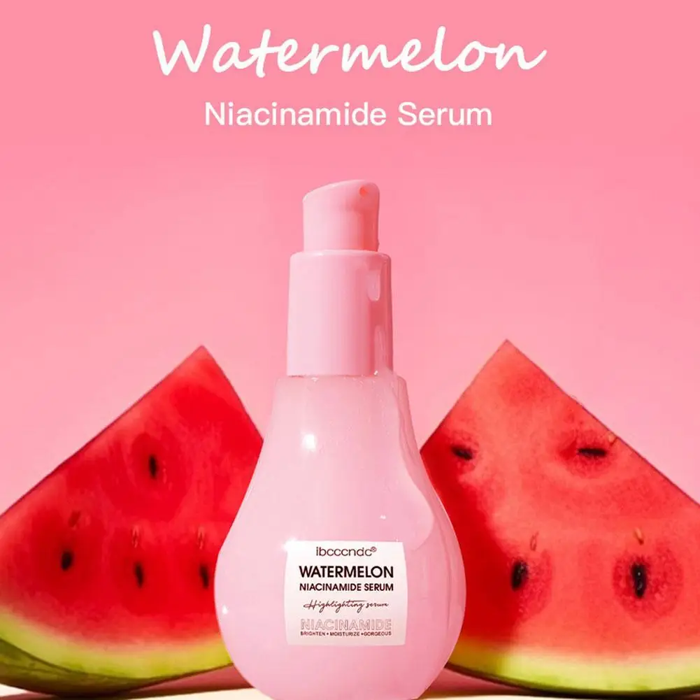 

Watermelon Niacinamide Serum Glow Hydrating Serum Drops Moisturizer Brighten Face Serum Oil Contorl Highlighting Skincare