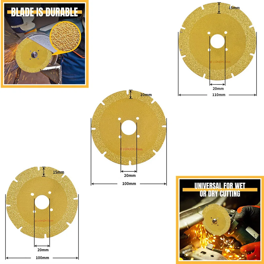 

Diamond Cutting Disc Gold Metal Saw Blades For Marble Ceramic Tile Cast Iron Vitrified Brick Granite Cutting