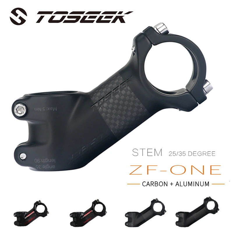 Toseek Carbon Mtb Power 31.8mm Bicycle Handlebar Stem 10/17/
