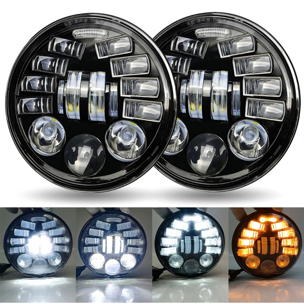 

Фара мотоциклетная светодиодная, 5,75 дюйма, 5 дюймов, 3/4 дюйма