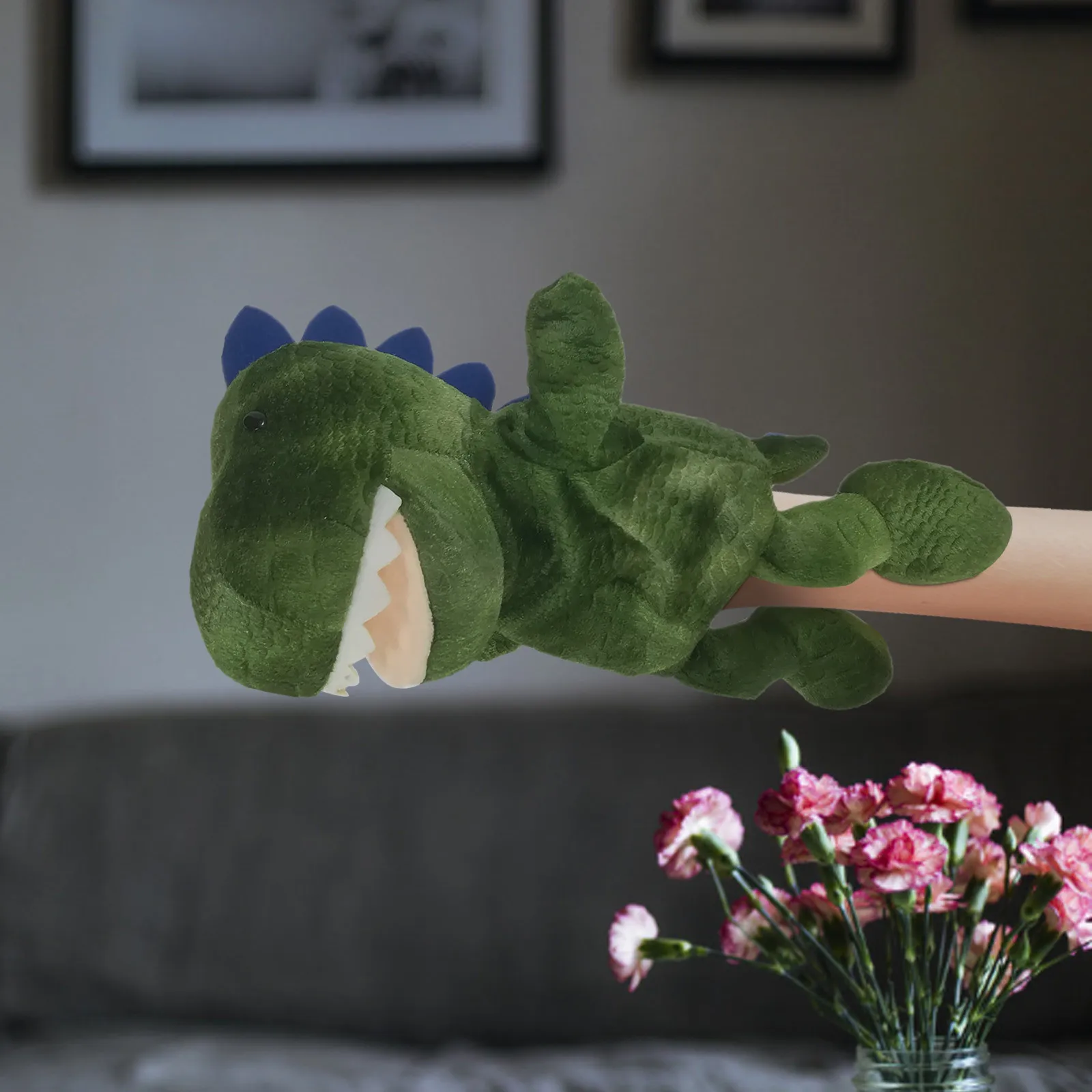 Cute T-Rex Plush Toy Hand Puppet Cartoon Animal Dinosaur Puppets Doll Parent-child Educational Interaction Fun Toys For Kids |