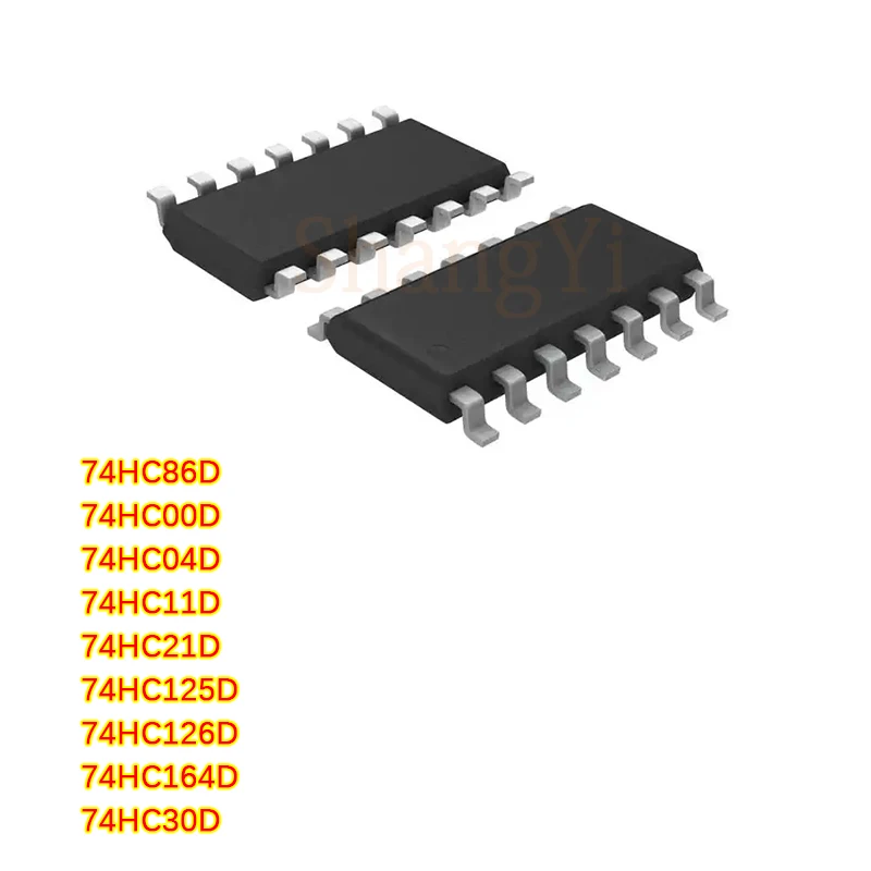 

10 шт./партия 74HC86D 74HC11D 74HC04D SN74HC00/HC21/125/126/30D D/DR