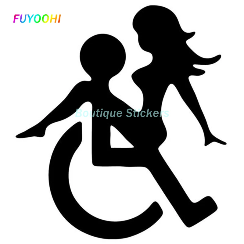 

FUYOOHI Exterior/Protection Boutique Stickers Personality Creative Design Car Styling Wheelchair Apply To Car Body Window Decals