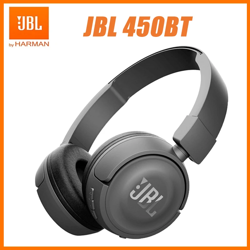 JBL T450BT Earphone Bluetooth Wireless Headphones Deep Bass Sports Headset Noise Canceling Earphones With Mic For Xiaomi Phone