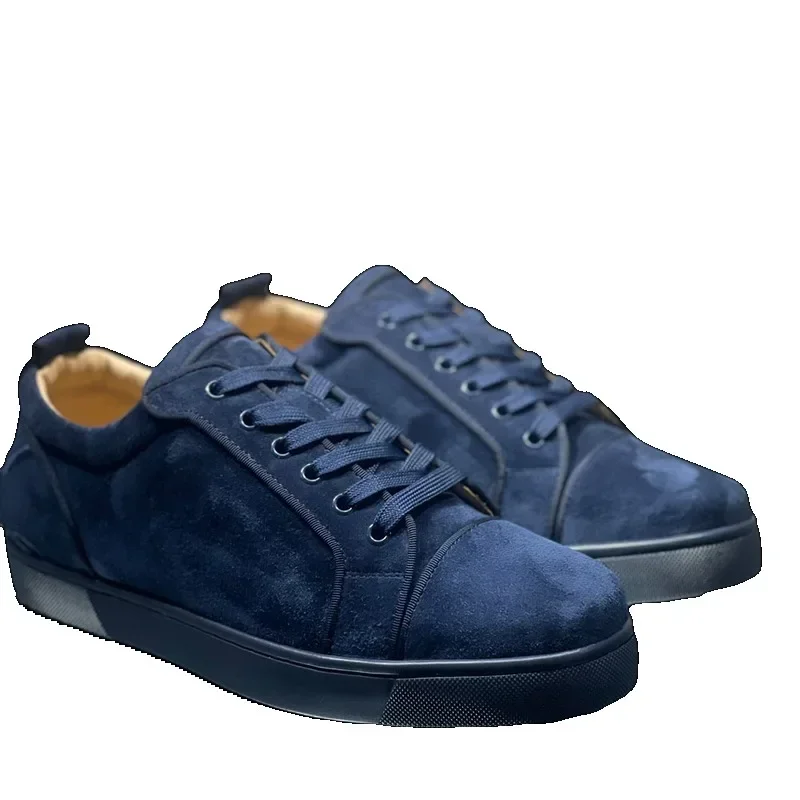 Дизайнерские брендовые низкие туфли с красной подошвой для мужчин Кроссовки