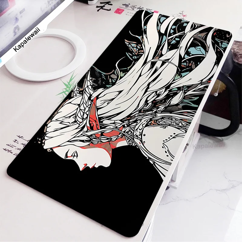 

Anime Girl Mouse Pad Gamer Large Lock Edge Soft Gaming Mousepad Japanese Art Rubber Computer Desk Mat Pad XXL Mausepad 900x400