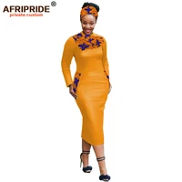 2022 african bodycon dresses for women with headwrappockets traditional kanga clothing dashiki clothes bazin afripride a1925033