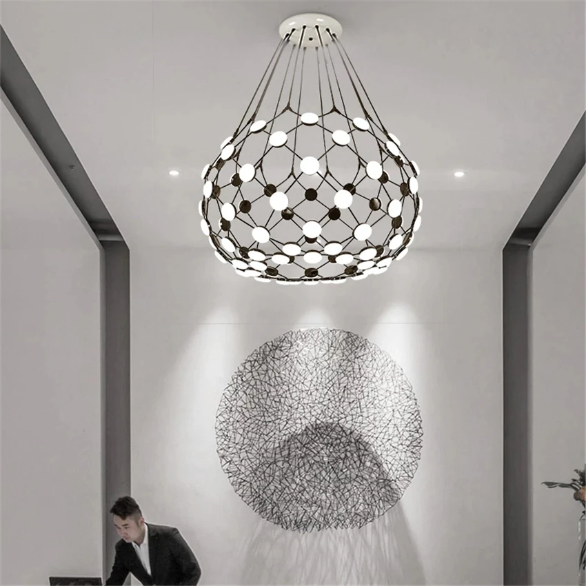 

Nordic Chess Pieces LED Pendant Lights Globe Pendant Lamp Luminaire White Acrylic Lampshade Living Room Lighting Fixtures