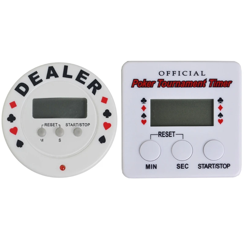 

E9LE Professional Casino Poker Tournament Timer Multipurpose Dealer Timer Clock Round Digital Kitchen Cooking Timer