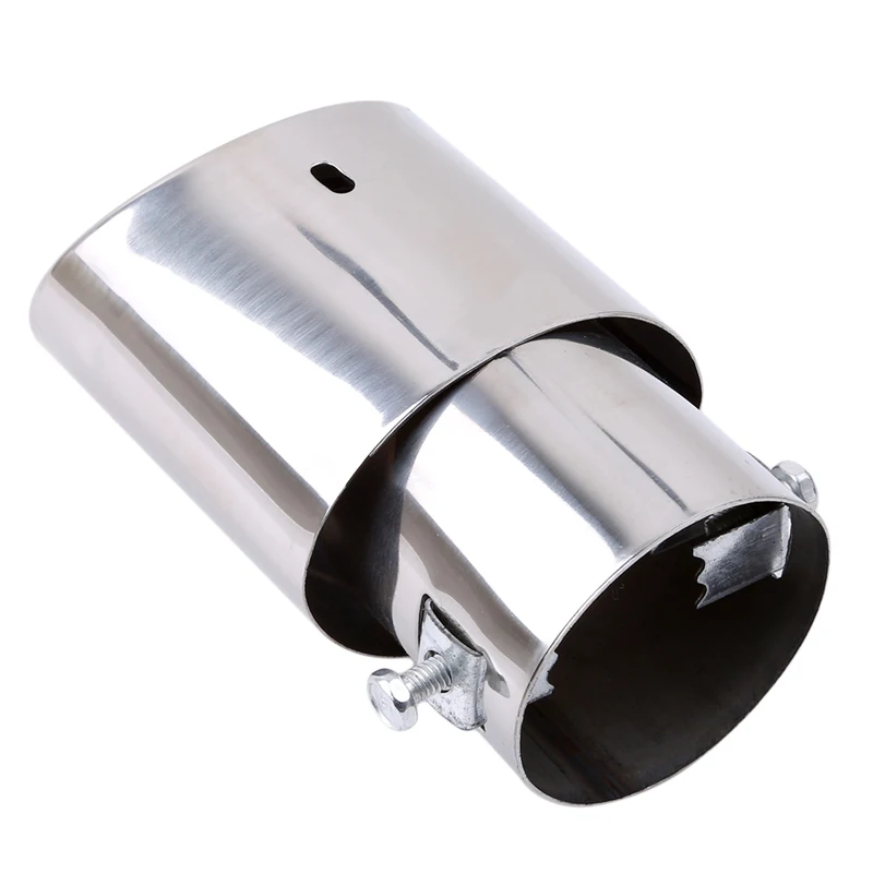Универсальный Круглый Глушитель Для Автомобилей Хромированный Автомобильный