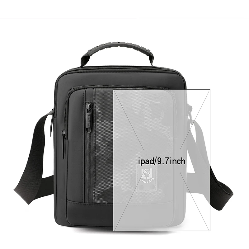 Fashion Camouflage Design Teenager Shoulder Bag Casual Boy's Portable Crossbody Bag High Quality Durable Fabric Men Handbag 2022