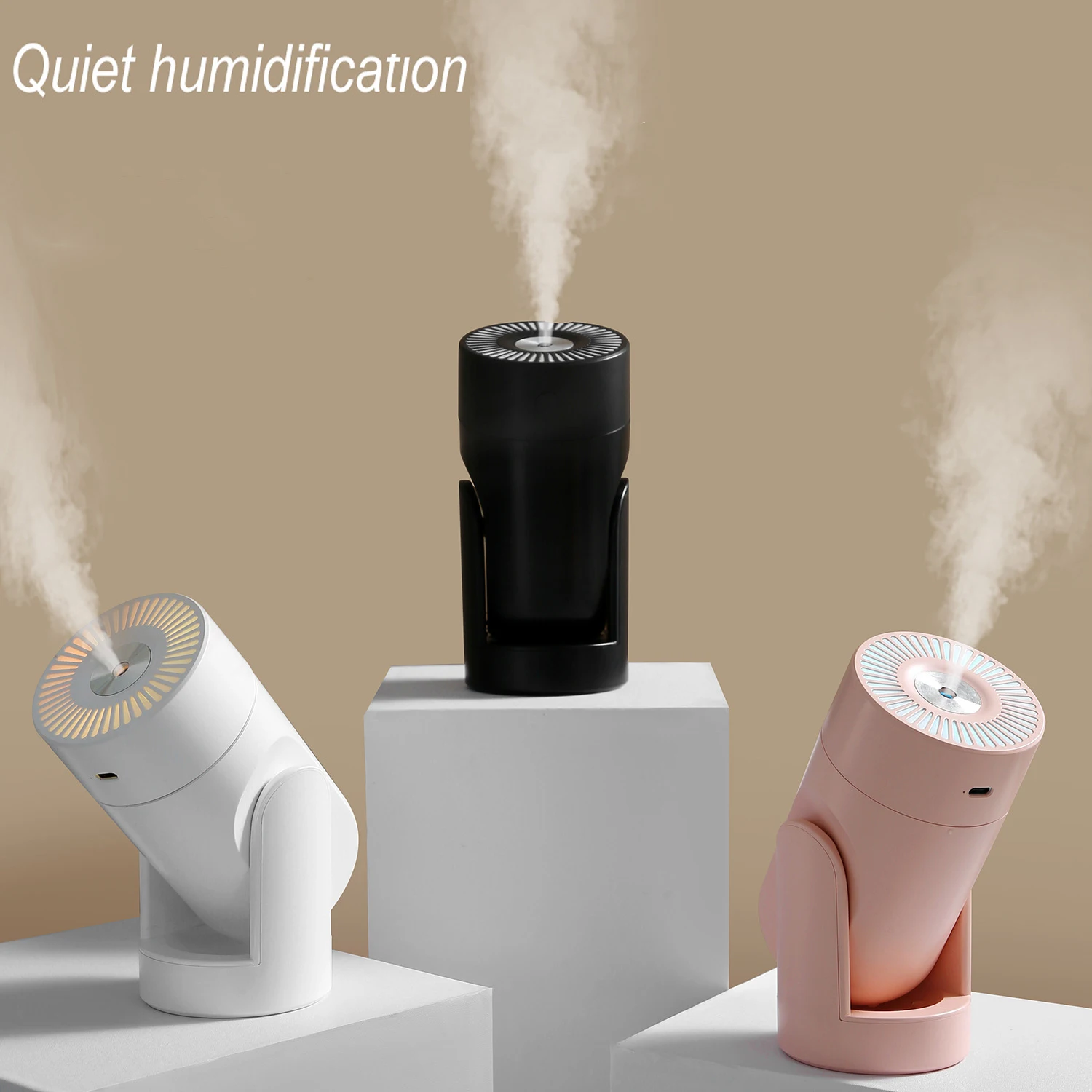 

Volume Shaking Heads Hydration Purification Humidifier Night Light Seven Color Aromatherapy Car Summer Women's Skin Hydration