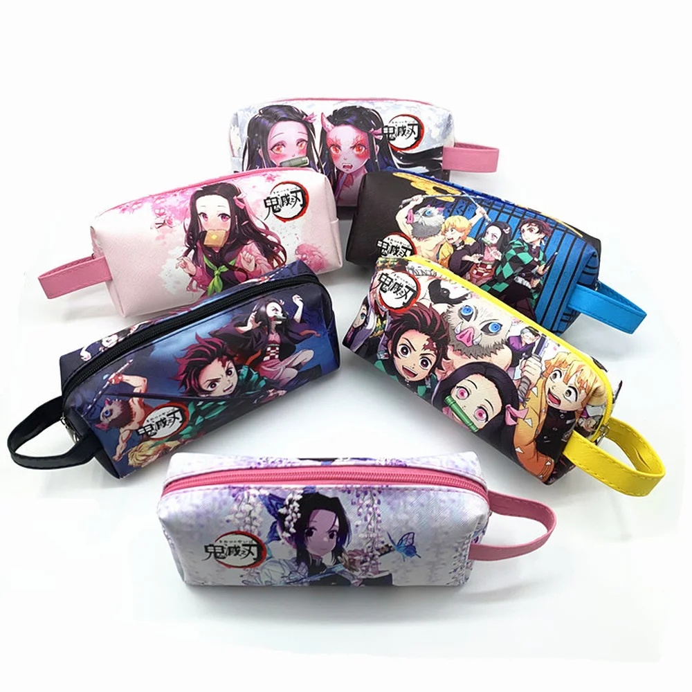 

Anime Demon Slayer: Kimetsu No Yaiba Kamado Nezuko Student Pencil Stationery Pencilcase Pen Marker Bag Storage Pouch